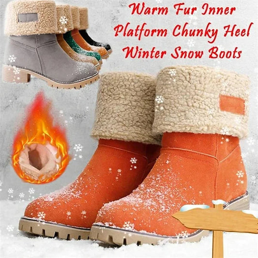 🎁[MA 50% KEDVEZMÉNY – NE HAGYJA KI] Ergonomikus kialakítású, meleg téli csizma - prémium bőr + téli polár bélés 👞