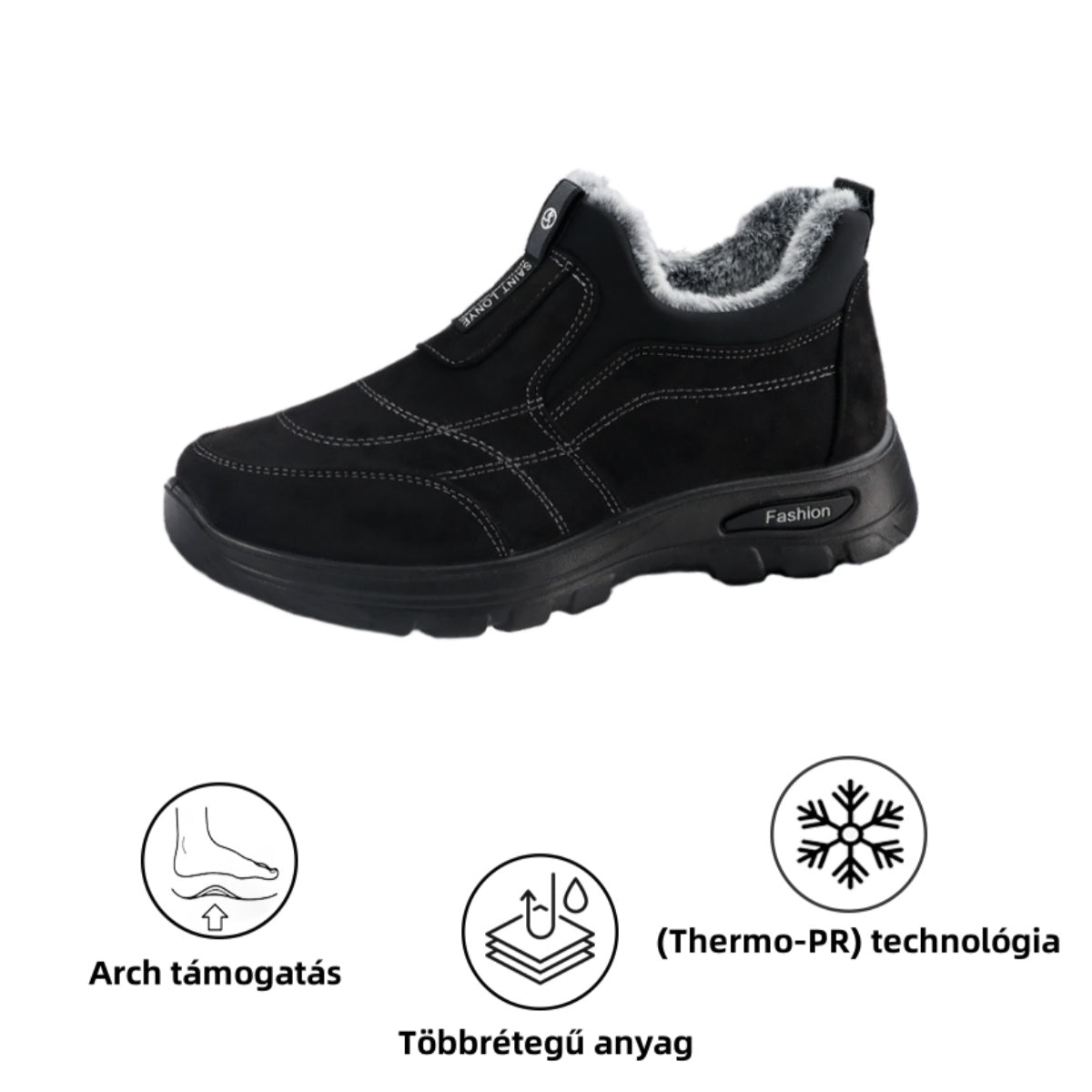 【🎁50% KEDVEZMÉNY MA – NE HAGYD KI】Ergonomikus kialakítású ortopéd téli csizma – ívtámasz 👞Fájdalmak enyhítése járás közben