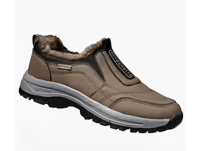 (❄️Utolsó nap az 50%-os kedvezményért) – Ne hagyd ki! ⏰ – Puha és kényelmes valódi gyapjú férfi cipő lábboltozat-támasztással a könnyebb járás érdekében.