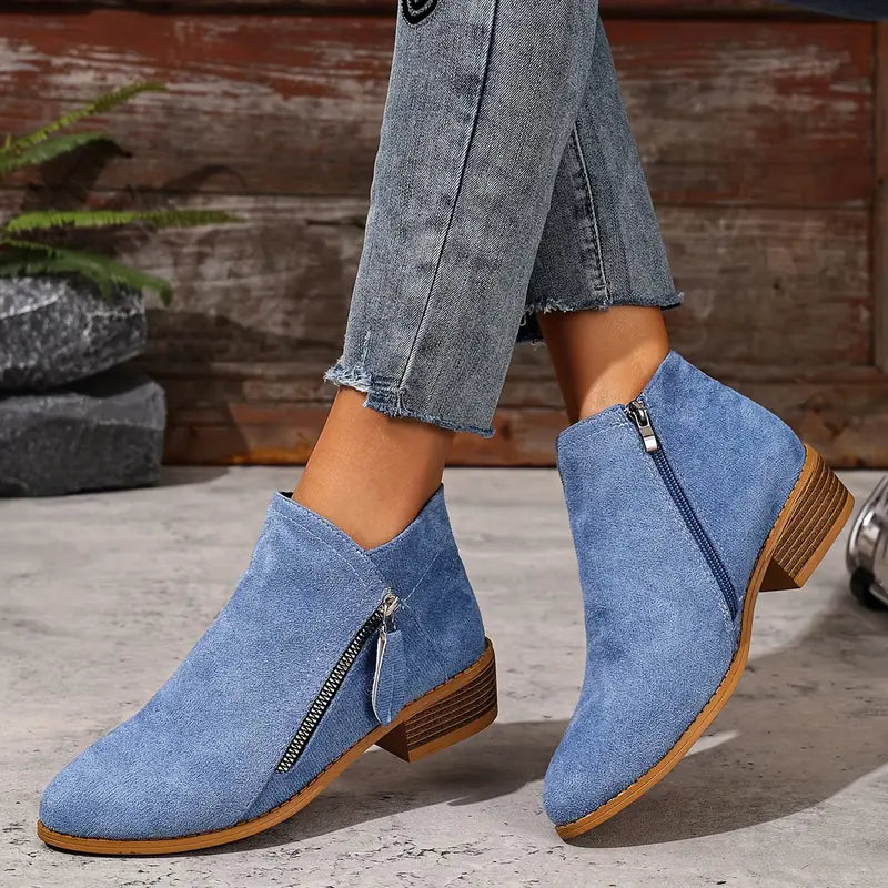 【🔥Ma 50% kedvezmény - ne maradj le】🔥Kényelmes, magas szárú velúr alkalmi cipők✅Lábtámasz és extra kényelem