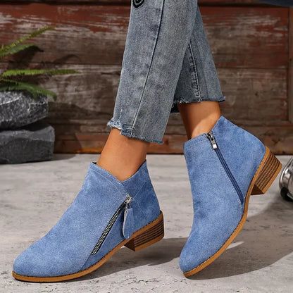 【🔥Ma 50% kedvezmény - ne maradj le】🔥Kényelmes, magas szárú velúr alkalmi cipők✅Lábtámasz és extra kényelem