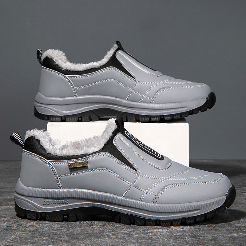 (❄️Utolsó nap az 50%-os kedvezményért) – Ne hagyd ki! ⏰ – Puha és kényelmes valódi gyapjú férfi cipő lábboltozat-támasztással a könnyebb járás érdekében.