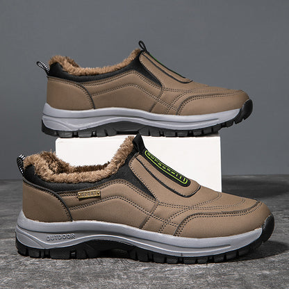 (❄️Utolsó nap az 50%-os kedvezményért) – Ne hagyd ki! ⏰ – Puha és kényelmes valódi gyapjú férfi cipő lábboltozat-támasztással a könnyebb járás érdekében.