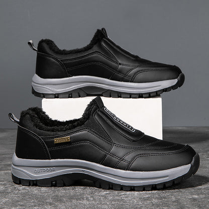 (❄️Utolsó nap az 50%-os kedvezményért) – Ne hagyd ki! ⏰ – Puha és kényelmes valódi gyapjú férfi cipő lábboltozat-támasztással a könnyebb járás érdekében.