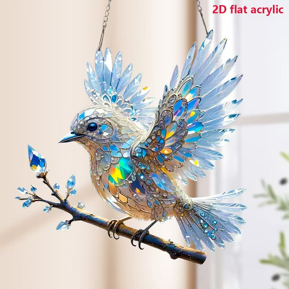 Umelecké šperky Crystal Sky Bluebird Colour