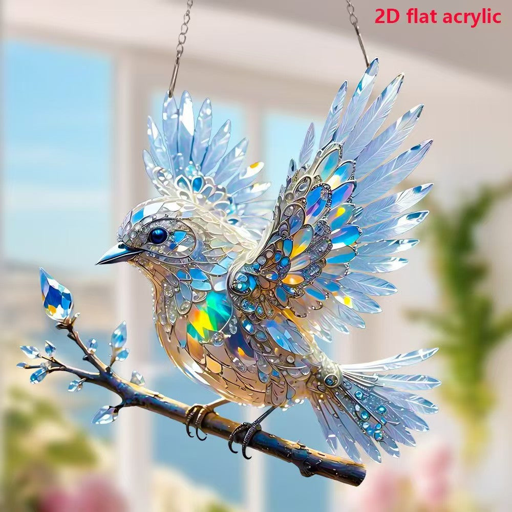 Umelecké šperky Crystal Sky Bluebird Colour