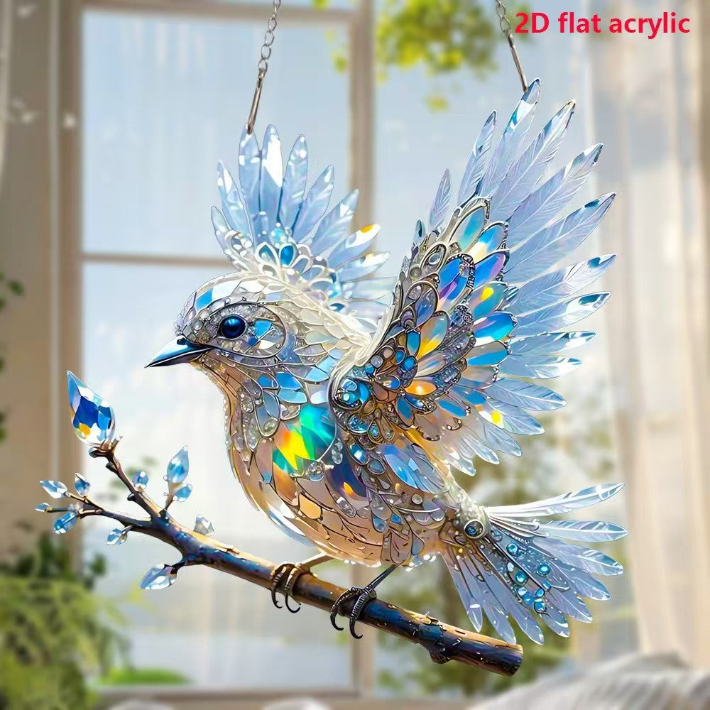 Umelecké šperky Crystal Sky Bluebird Colour