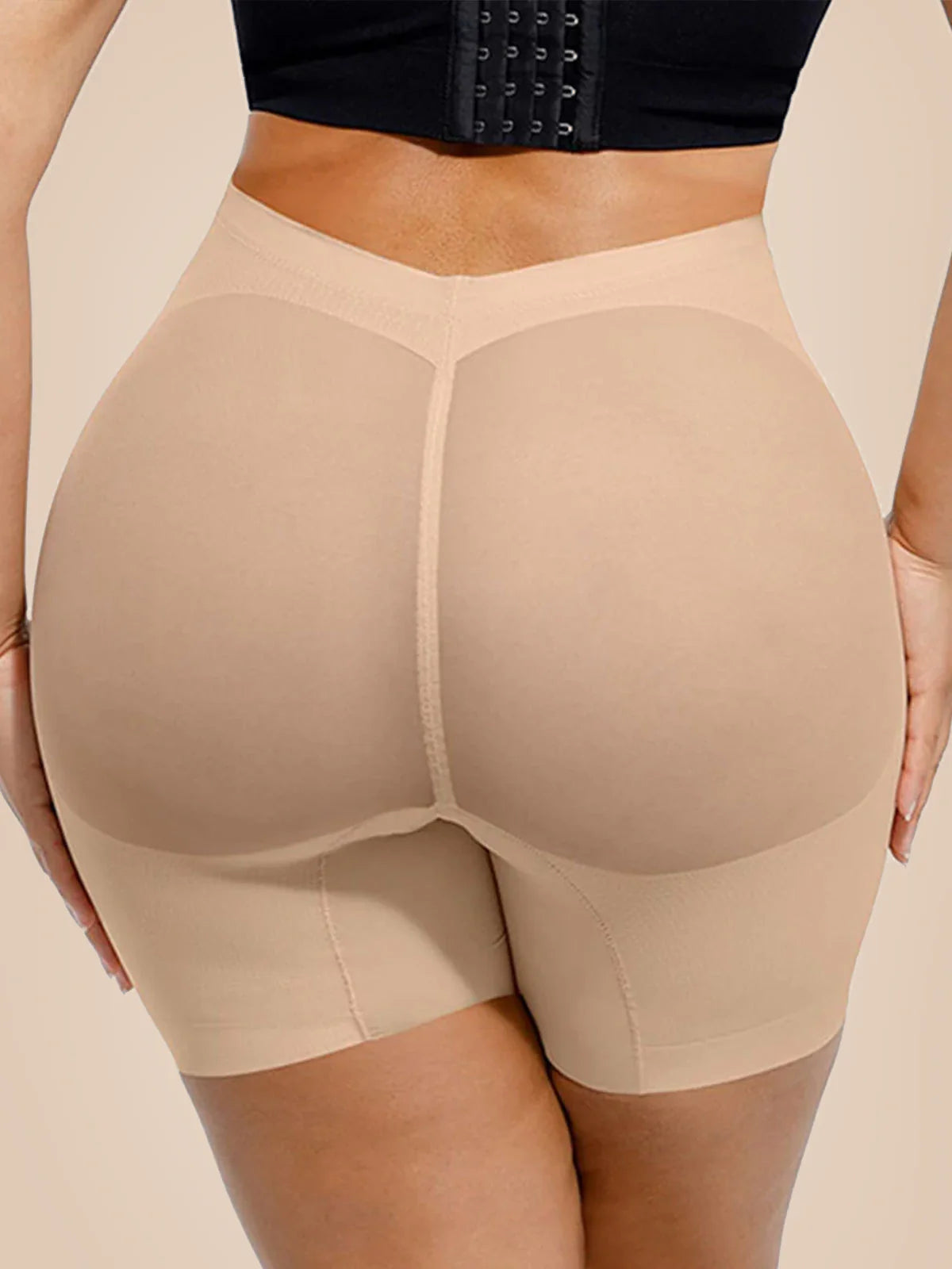 ? Shaper scurt fără cusătură cu talie înaltă