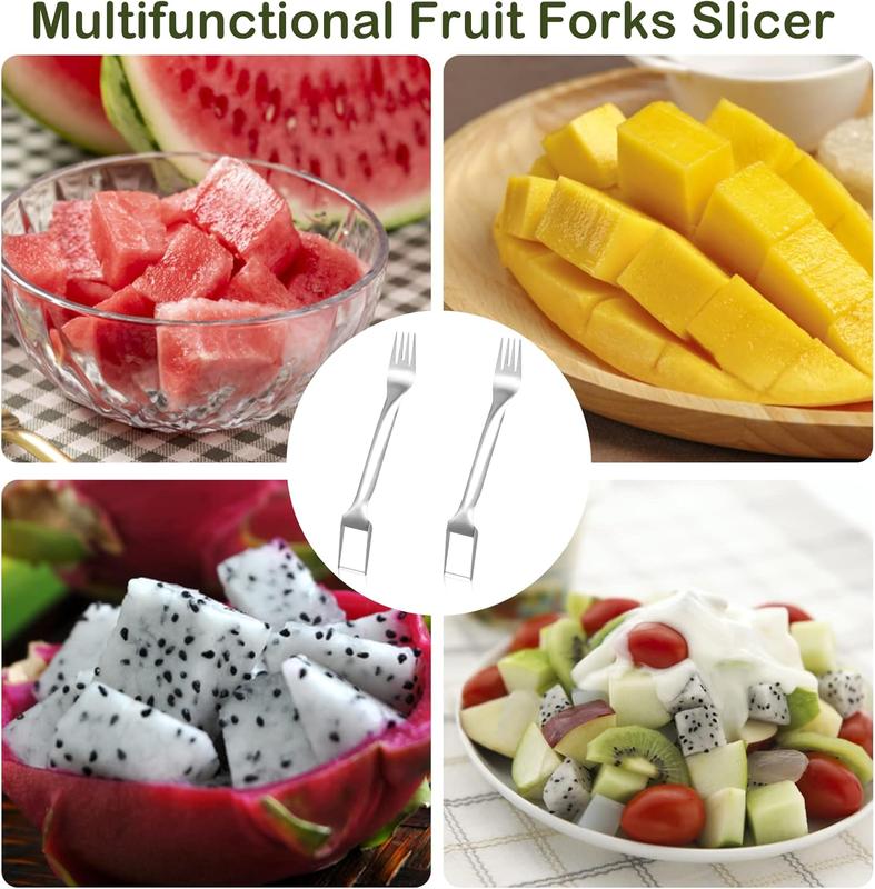 ? Effortless Fruit Prep-49% OFF-✨ 2-in-1 Fruit Cutter & Fork – For Quick and Easy Fruit Serving! ?