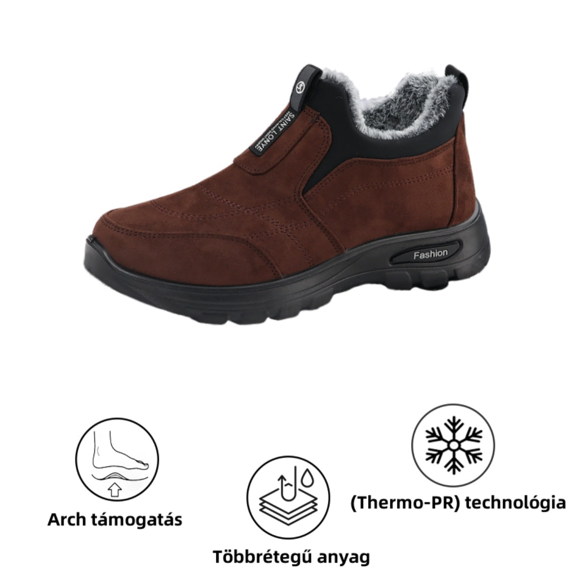 【🎁50% KEDVEZMÉNY MA – NE HAGYD KI】Ergonomikus kialakítású ortopéd téli csizma – ívtámasz 👞Fájdalmak enyhítése járás közben