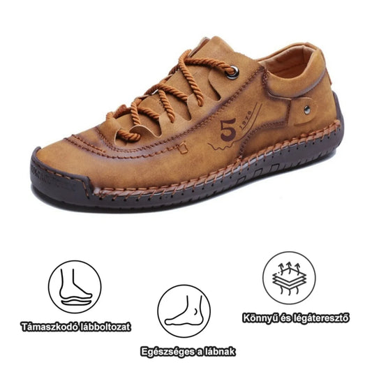 【🎁50% kedvezmény ma - ne hagyd ki】 Ergonomikus kialakítású ortopéd cipő - kiváló minőségű bőr + kézzel varrott 👞