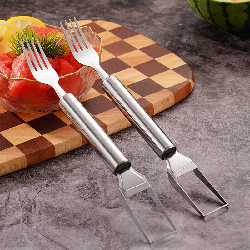 ? Effortless Fruit Prep-49% OFF-✨ 2-in-1 Fruit Cutter & Fork – For Quick and Easy Fruit Serving! ?