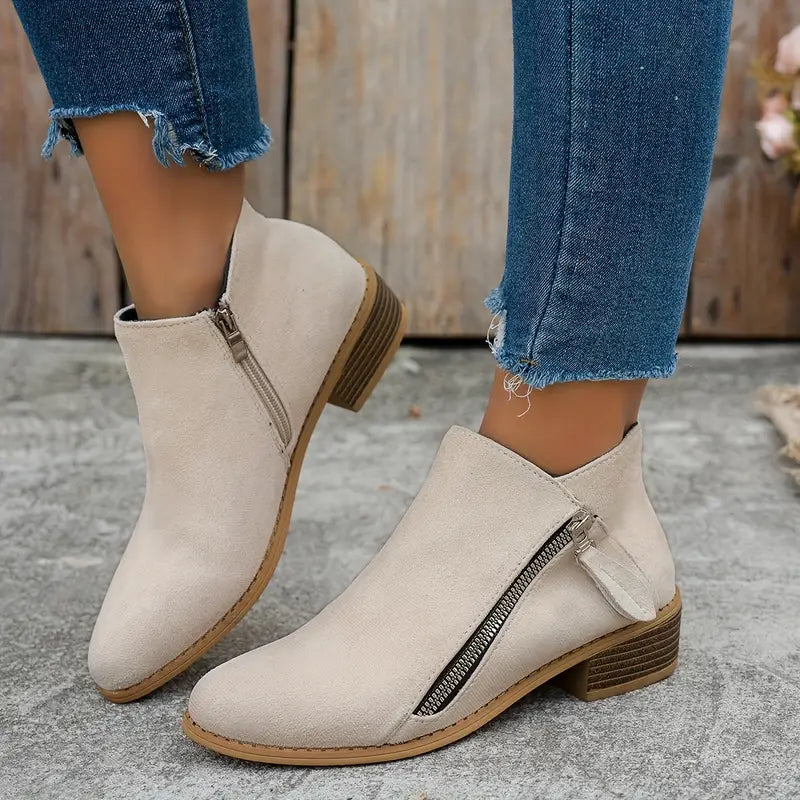 【🔥Ma 50% kedvezmény - ne maradj le】🔥Kényelmes, magas szárú velúr alkalmi cipők✅Lábtámasz és extra kényelem