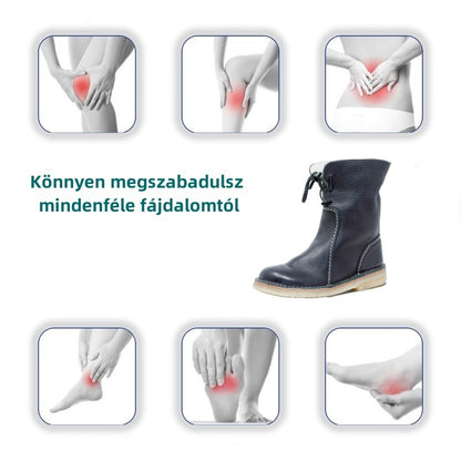 🎁[50% kedvezmény ma – ne hagyd ki] Ergonomikus kialakítású ortopéd cipő - kiváló minőségű bőr + téli gyapjú bélés + kézzel varrott 👞