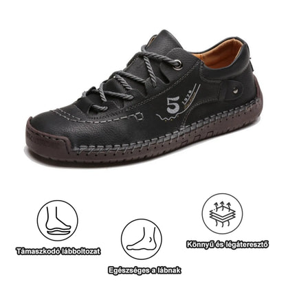 【🎁50% kedvezmény ma - ne hagyd ki】 Ergonomikus kialakítású ortopéd cipő - kiváló minőségű bőr + kézzel varrott 👞
