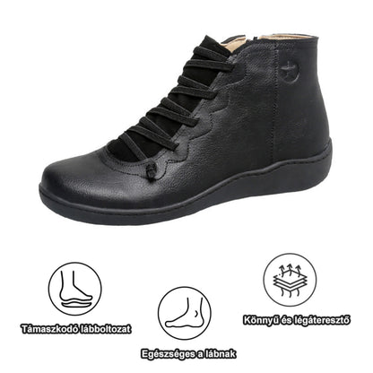 [🎁50% kedvezmény még ma – ne hagyd ki] Ergonomikus kialakítású női bőrcsizma – hatékonyan enyhíti a járási fájdalmat👞Állítsa be a megfelelő testtartást