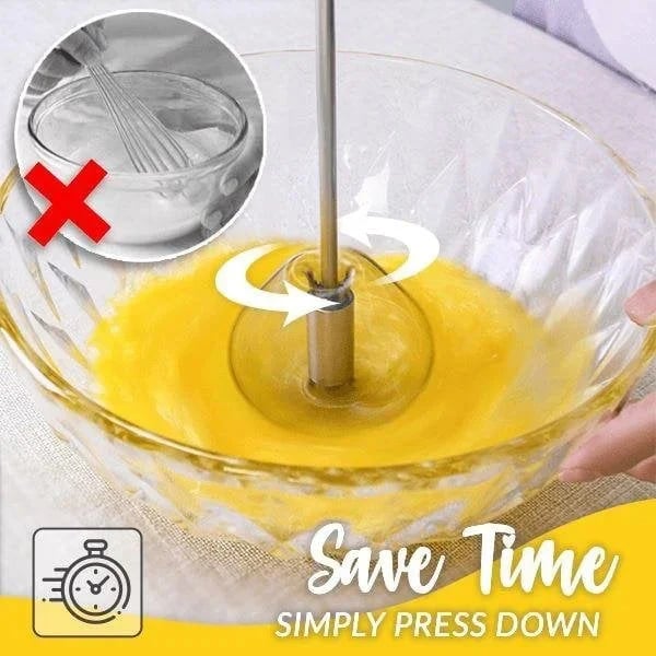 ??Stainless Steel Semi-Automatic Whisk - Buy one get one free
