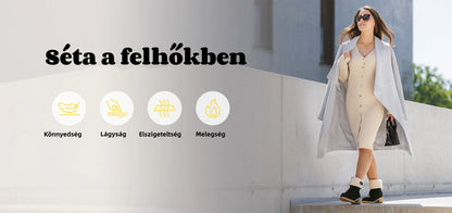 🎁[MA 50% KEDVEZMÉNY – NE HAGYJA KI] Ergonomikus kialakítású, meleg téli csizma - prémium bőr + téli polár bélés 👞