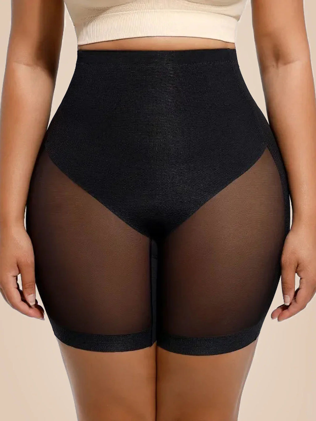 ? Shaper scurt fără cusătură cu talie înaltă