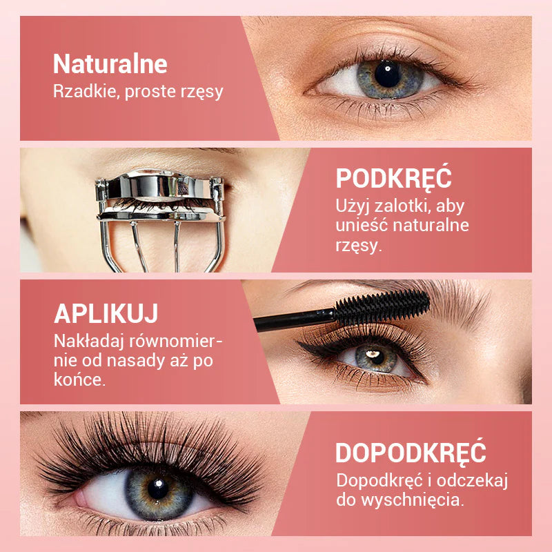 ✨Kúpte 1 a získajte 1 zadarmo✨Vodeodolná 4D maskara s hodvábnymi vláknami