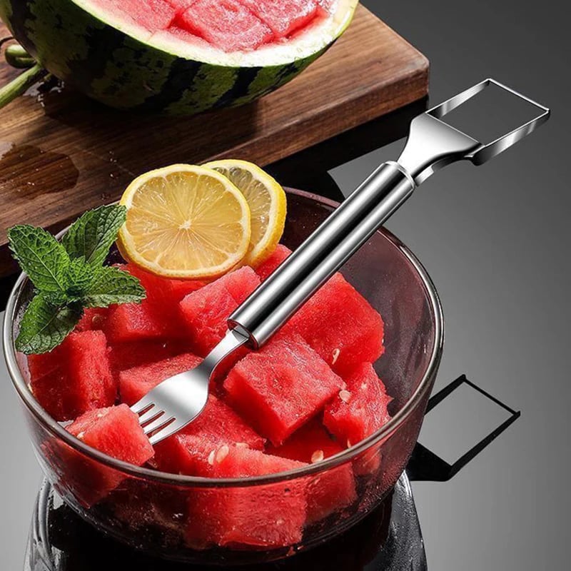 ? Effortless Fruit Prep-49% OFF-✨ 2-in-1 Fruit Cutter & Fork – For Quick and Easy Fruit Serving! ?