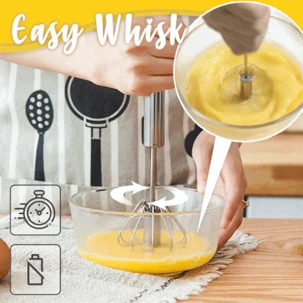 ??Stainless Steel Semi-Automatic Whisk - Buy one get one free
