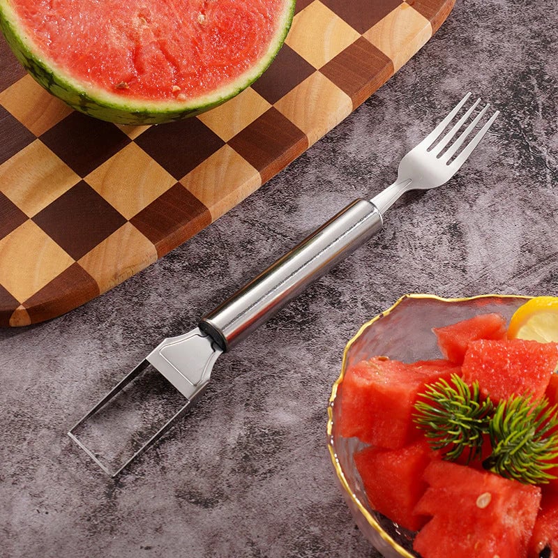 ? Effortless Fruit Prep-49% OFF-✨ 2-in-1 Fruit Cutter & Fork – For Quick and Easy Fruit Serving! ?