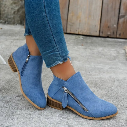 【🔥Ma 50% kedvezmény - ne maradj le】🔥Kényelmes, magas szárú velúr alkalmi cipők✅Lábtámasz és extra kényelem