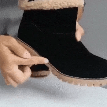 🎁[MA 50% KEDVEZMÉNY – NE HAGYJA KI] Ergonomikus kialakítású, meleg téli csizma - prémium bőr + téli polár bélés 👞