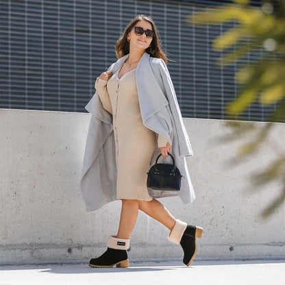 🎁[MA 50% KEDVEZMÉNY – NE HAGYJA KI] Ergonomikus kialakítású, meleg téli csizma - prémium bőr + téli polár bélés 👞